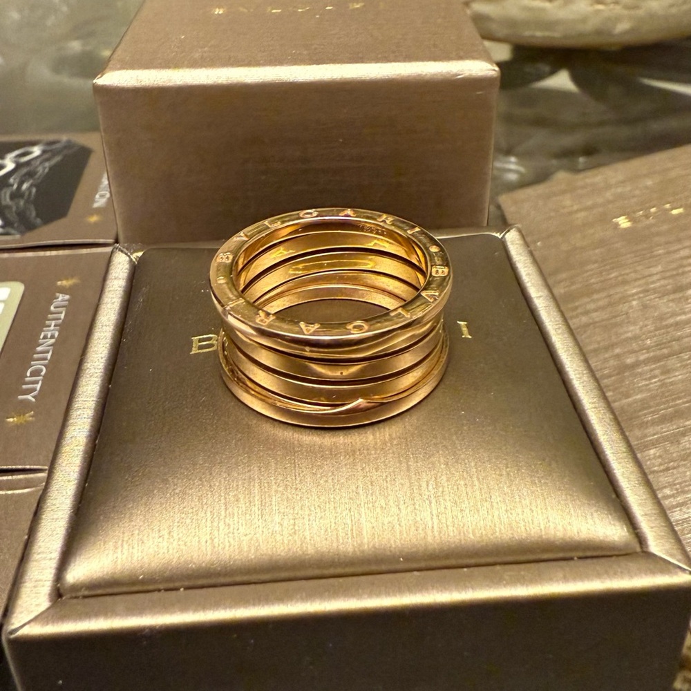 Bulgari B.zero1 Ring - Rose Gold - Size 64